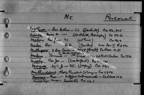 FR BROWNES INDEX